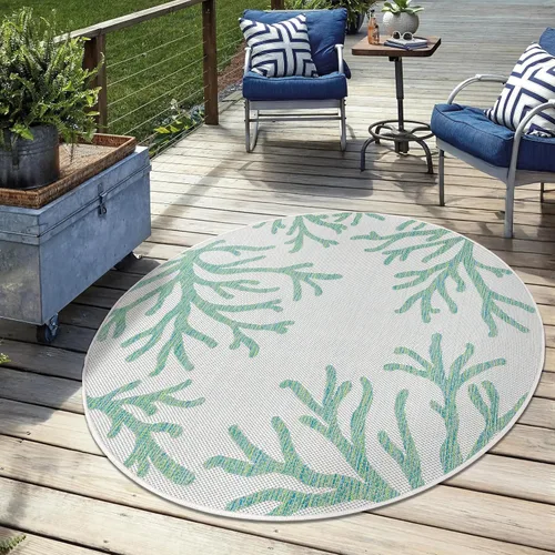 Miniatura 22 de Keen Home Design - Alfombra para terraza al aire libre - 2x10 Lavable para interior/exterior para patio, cocina, balcón, playa, jardín, terraza