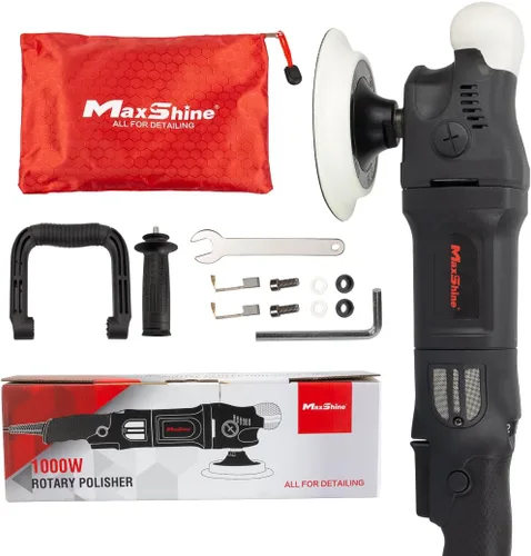 Maxshine M15 Pro/ M1000 Kit - Incluye 2 pulidoras: 1000 W, 12.7 cm (5”), 6 velocidades, roscas de 7.9 mm (5/16”) (M15) y 15.9 mm (5/8”) (M1000) -