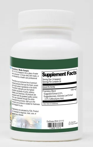 Miniatura 2 de Extracto de guggulípido y extracto de hoja de alcachofa en polvo complejo (1 oz, ZIN: 511110)