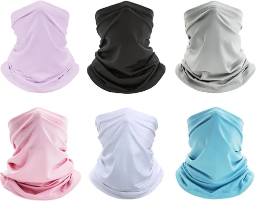 Miniatura 8 de Paquete de 6 polainas para el cuello, bandana facial: máscara de cocodrilo refrescante, cubierta facial, bufanda para el cuello