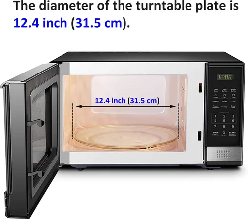 Miniatura 7 de Placa giratoria de 12.4 pulgadas de repuesto para microondas Panasonic Emerson Frigidaire Oster Toshiba, bandeja de cocina de vidrio de 12 3/8