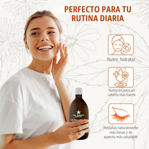 Miniatura 6 de Goodbye Company - Aceite de ricino orgánico prensado en frío USDA, botella de vidrio de 8.5 onzas, sin hexano, virgen extra, de origen ético, aceite