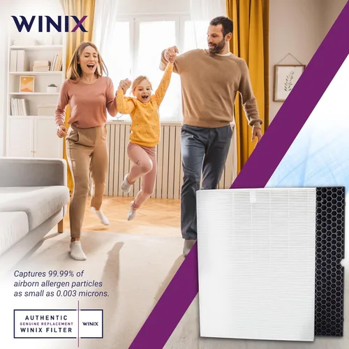 Miniatura 5 de Filtro de repuesto original Winix 116130 H para purificador de aire 5500-2, 16.25 pulgadas de largo x 12.5 pulgadas de ancho x 1.5 pulgadas de alto
