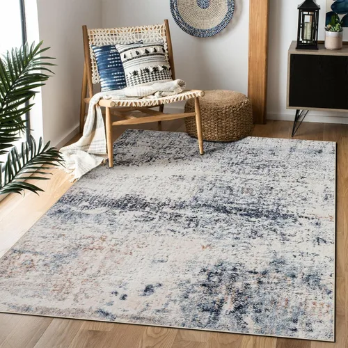 Miniatura 37 de Alfombra de área de 5 x 7, alfombra bohemia vintage, ultra suave, de pelo bajo, lavable, antideslizante, resistente a las manchas, alfombra impresa