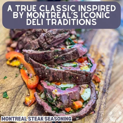 Miniatura 3 de Montreal - Condimento para carne, auténtica mezcla de especias gourmet artesanales, sin OMG, empaquetado en latas magnéticas, sostenible, cultivado
