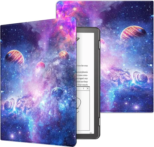 Miniatura 104 de Funda para Kindle básico de 6 pulgadas (11.ª generación), múltiples ángulos, piel sintética, delgada, con función de encendido y apagado automático