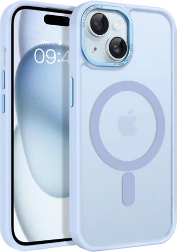 Miniatura 30 de BENTOBEN Funda para iPhone 15, funda para iPhone 15 compatible con MagSafe, funda magnética mate translúcida a prueba de golpes para mujeres