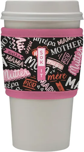 Miniatura 136 de Sok It HotSok Coffee & Tea - Funda de neopreno con aislamiento reutilizable (floral abstracto)