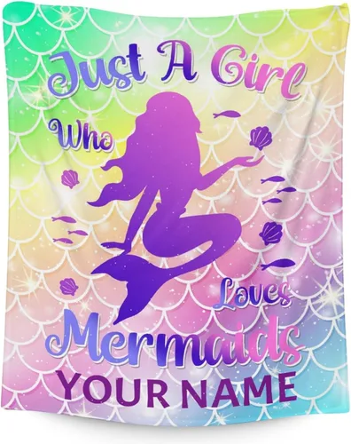 Miniatura 14 de Manta de cola de sirena, suave, mullida y cálida, manta pequeña de 30 x 40 pulgadas para sofá, oficina, colorida y bonita, regalos para niñas