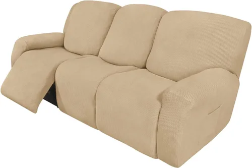 Miniatura 64 de Easy-Going - Funda elástica para sofá reclinable y sofá cama, 6 piezas, protector de muebles, suave, parte inferior elástica, tela jacquard