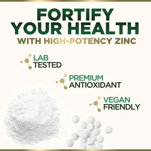 Miniatura 6 de Suplementos de zinc – Apoyo del sistema inmunológico y antioxidante – Tabletas de zinc de alta potencia para adultos – Los mejores suplementos