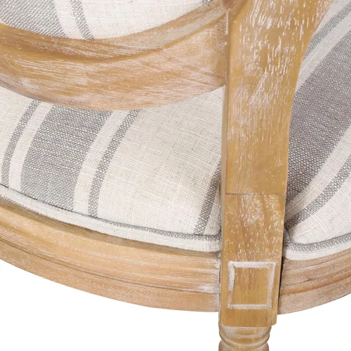 Miniatura 11 de Christopher Knight Home Camille - Sillas de comedor tradicionales de terciopelo, 2 piezas, color gris y blanco brillante Línea gris + natural