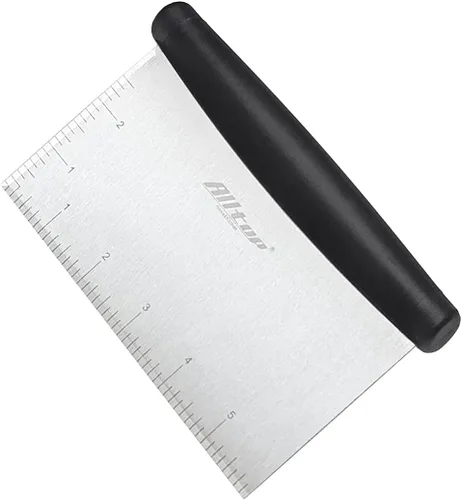 Miniatura 8 de ALLTOP Raspador y picador de banco para cocina, utensilio esencial para hornear, de acero inoxidable, para pasteles, masas, alimentos