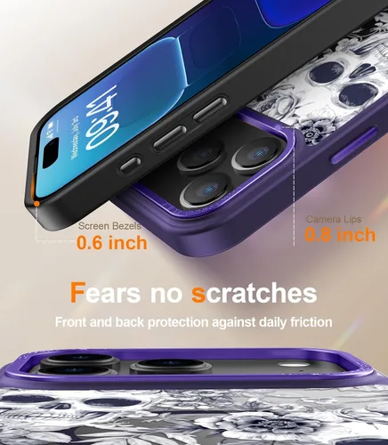 Miniatura 218 de Goodon para iPhone 15 Pro Max con protector de pantalla de privacidad, compatible con Magsafe, funda translúcida mate a prueba de golpes - Linda