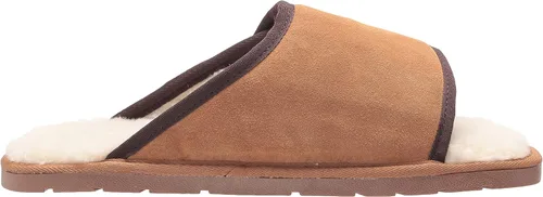 Miniatura 6 de MUK LUKS Pantuflas con puntera abierta para hombre de cuero