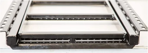 Miniatura 3 de Buyers Products 5232000 - Escalón retráctil negro de 2 peldaños – Escalón de caja de camión antideslizante resistente para camiones, remolques