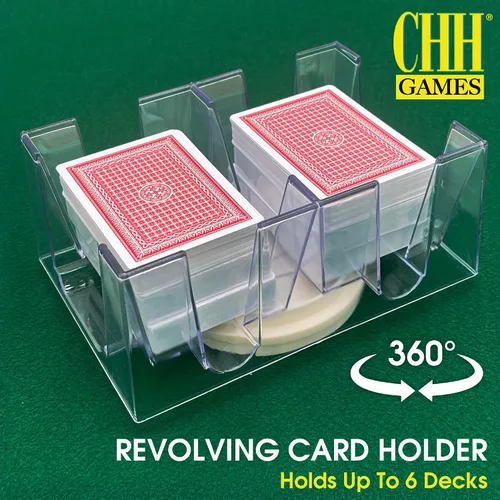 Miniatura 2 de Bandeja giratoria sostenedora de cartas para 6 barajas, Paquete de 10