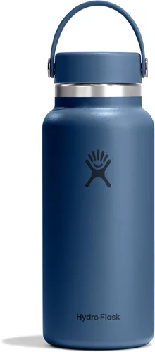 Miniatura 62 de Hydro Flask - Botella de agua de acero inoxidable aislada - Boca ancha con tapa flexible, sin derrame, a prueba de fugas y recargable de 40 oz Negro