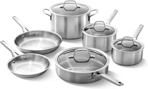 Miniatura 9 de Juego de utensilios de cocina de acero inoxidable clásicos Calphalon, Juego, Plateado