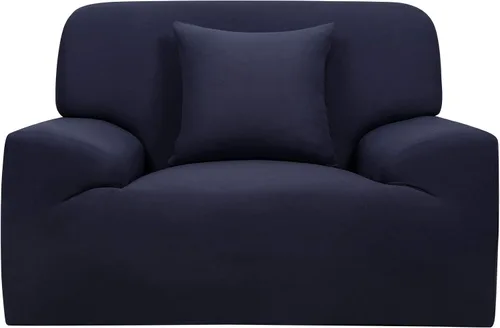 Miniatura 12 de uxcell Funda elástica para sofá, funda clásica sólida para sofás, sofá biplaza o sillón, muebles universales de poliéster elástico con una funda