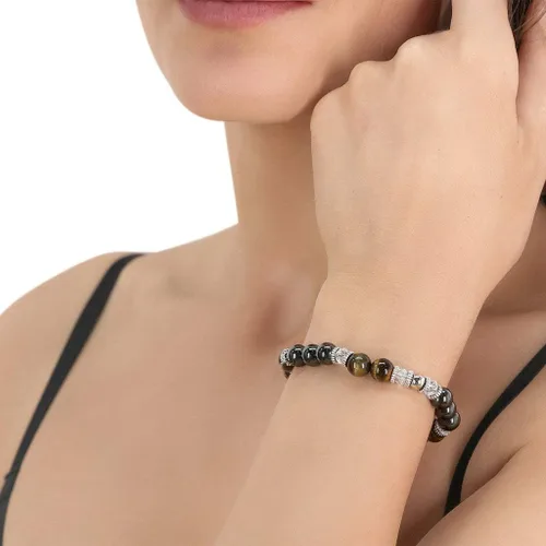 Miniatura 4 de Brazalete de gemas semipreciosas para curar los chacras para hombres y mujeres cristal contra la ansiedad piedra natural para aliviar el estrés