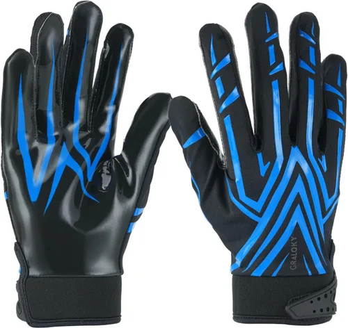 Miniatura 8 de Guantes de fútbol Graloky para hombres, mujeres y niños, guantes de fútbol juvenil, guantes de palma ultra adhesiva de silicona con agarre pegajoso