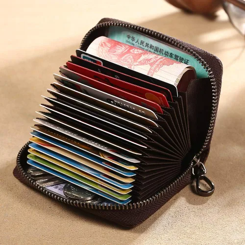 Miniatura 2 de Rfid - Tarjetero de cuero genuino para hombre