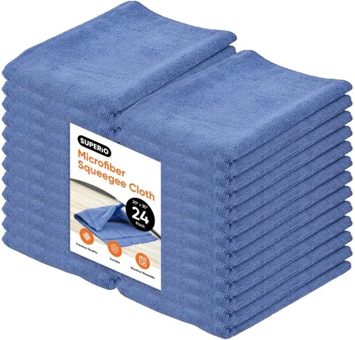 Miniatura 10 de Superio Toalla de microfibra para escobilla de goma extra grande de 20 x 30 pulgadas, paño de microfibra para limpiar casa, cocina, baño, libre