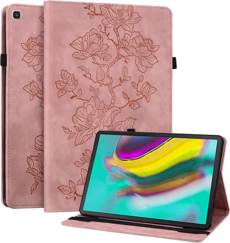 Miniatura 21 de Funda para Samsung Galaxy Tab S5e 10.5 2019 Modelo SM-T720/T725/T727, funda delgada de piel sintética con soporte multiángulo y soporte