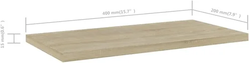 Miniatura 2 de Tableros de estantería 8 piezas, tablones de repuesto para estantería, estante de madera, estante de melamina, madera sin terminar, para renovar