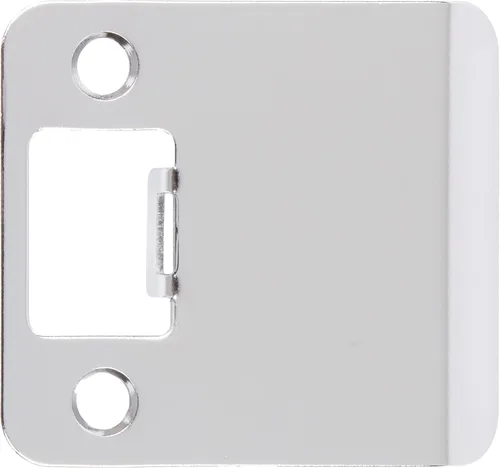 Stone Harbor Hardware Placa de Golpe de Esquina Redonda con Labio Extendido, 2-1/4" x 2", (2-1/2" de Longitud Total), Cromo Pulido