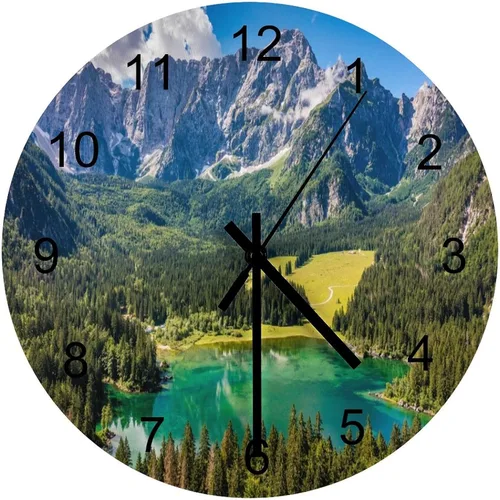 Miniatura 35 de Reloj de Pared de Flores Silencioso Sin Tictac Operado por Batería, Caricatura de los 70s Linda Flor Abstracta Pastel Margarita Reloj Floral