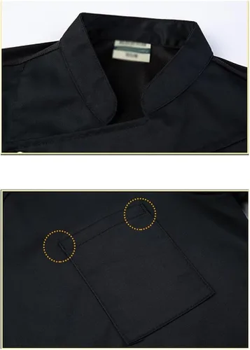 Miniatura 5 de Chef Uniform for Women Men Chef Jacket Short Sleeve Lightweight Chef Coat Comfortable for Kitchen Cooking