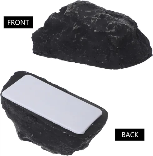Miniatura 8 de Llavero realista para exteriores, funda deslizante para llaves de roca falsa, cubierta deslizante para jardín oculto