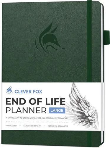 Miniatura 12 de Clever Fox Planificador de fin de vida - Organizador de arreglos finales para beneficiarios, preparación de testamentos, últimos deseos y Negro