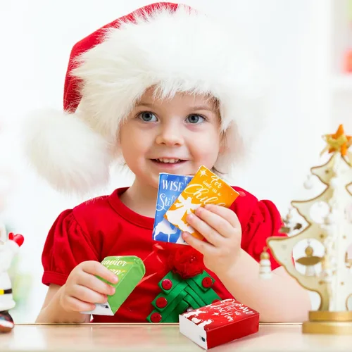 Miniatura 5 de Spiareal 30 Piezas Pañuelos de Bolsillo Faciales Navideños de Natividad Navideña Feliz Navidad Pañuelos de Bolsillo Faciales Regalos a Granel