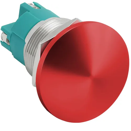 Miniatura 17 de Interruptor de botón de cierre de 10 Amp, 16 mm, con cabeza de hongo roja, impermeable, DC12V 24V 110V/120V 250VAC, SPST, de acero inoxidable