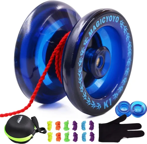 MAGICYOYO K1 Yoyo Yoyo profesional sensible para niños, adolescentes y adultos, trucos de giro de dedos, yoyos para principiantes a avanzados, con