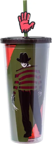 Miniatura 16 de Silver Buffalo Disney Una Loca Aventura de Goofy con Goofy, Max Goof, Roxanne y Bobby Zimuruski - Vaso de plástico para bebidas frías con tapa