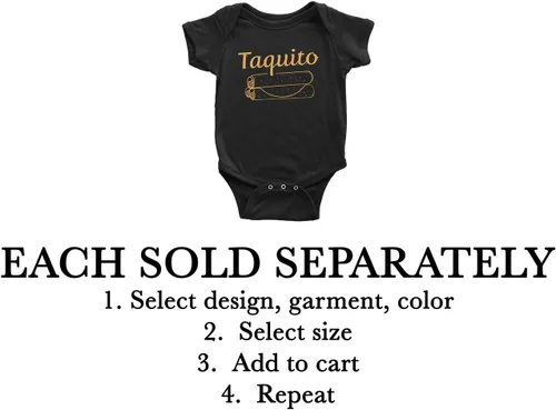 Miniatura 2 de Burrito Taco Taquito Conjunto de camisas familiares a juego para papá mamá bebé