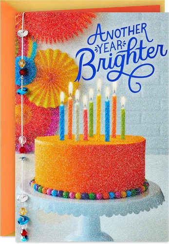 Hallmark Tarjeta de cumpleaños (Otro año más brillante)