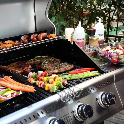 Miniatura 5 de Royal Gourmet GA4400T Parrilla de acero inoxidable de 4 quemadores, gasolina de propano líquido, 40,000 BTU, estilo de carrito, perfecto para un