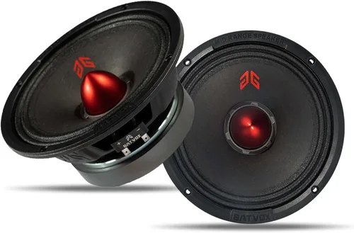 Miniatura 19 de MX80P1 - Altavoz de rango medio de 8 pulgadas, tapa antipolvo roja, 480 W máximo, 4 ohmios, altavoces de puerta de audio de alta calidad para coche