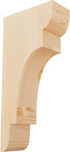 Miniatura 63 de Ekena Millwork COR04X12X12NEB00RWR 4 pulgadas de ancho x 12 pulgadas de profundidad x 12 pulgadas de alto New Brighton Rough Sawn Corbel, cedro rojo