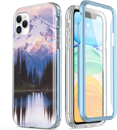 Miniatura 9 de ESDOT - Funda para iPhone 11 Pro Max, con protector de pantalla integrado, funda de grado militar con diseño de moda para mujeres y niñas, funda