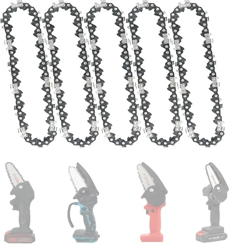 Miniatura 10 de Paquete de 4 cadenas de repuesto de motosierra de 16 pulgadas, paso LP de 3/8 pulgadas, calibre de 0.050 pulgadas, 56 eslabones de transmisión S56