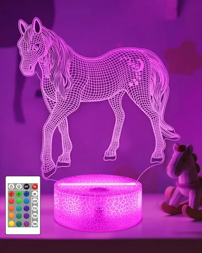 Miniatura 10 de Attivolife Luz nocturna de jugador de fútbol americano para niños, lámpara LED de ilusión de rugby 3D, 16 colores cambiantes con control remoto