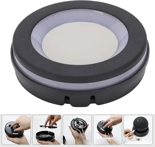 Miniatura 5 de Soporte de altavoz de escritorio con base antideslizante, gestión de cables y diseño elegante para soporte de altavoz inteligente Dot de 4ª