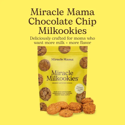 Miniatura 3 de Miracle Mama Milkookies - Galletas de lactancia para lactancia materna – Aperitivos de lactancia materna con chispas de chocolate de avena – Sin