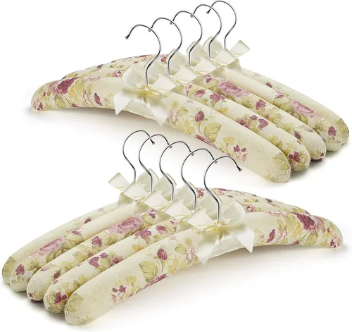 Perchas acolchadas para suéteres, perchas acolchadas para abrigos, colgador de espuma, fundas de lona de satén antideslizantes para adultos, bodas,